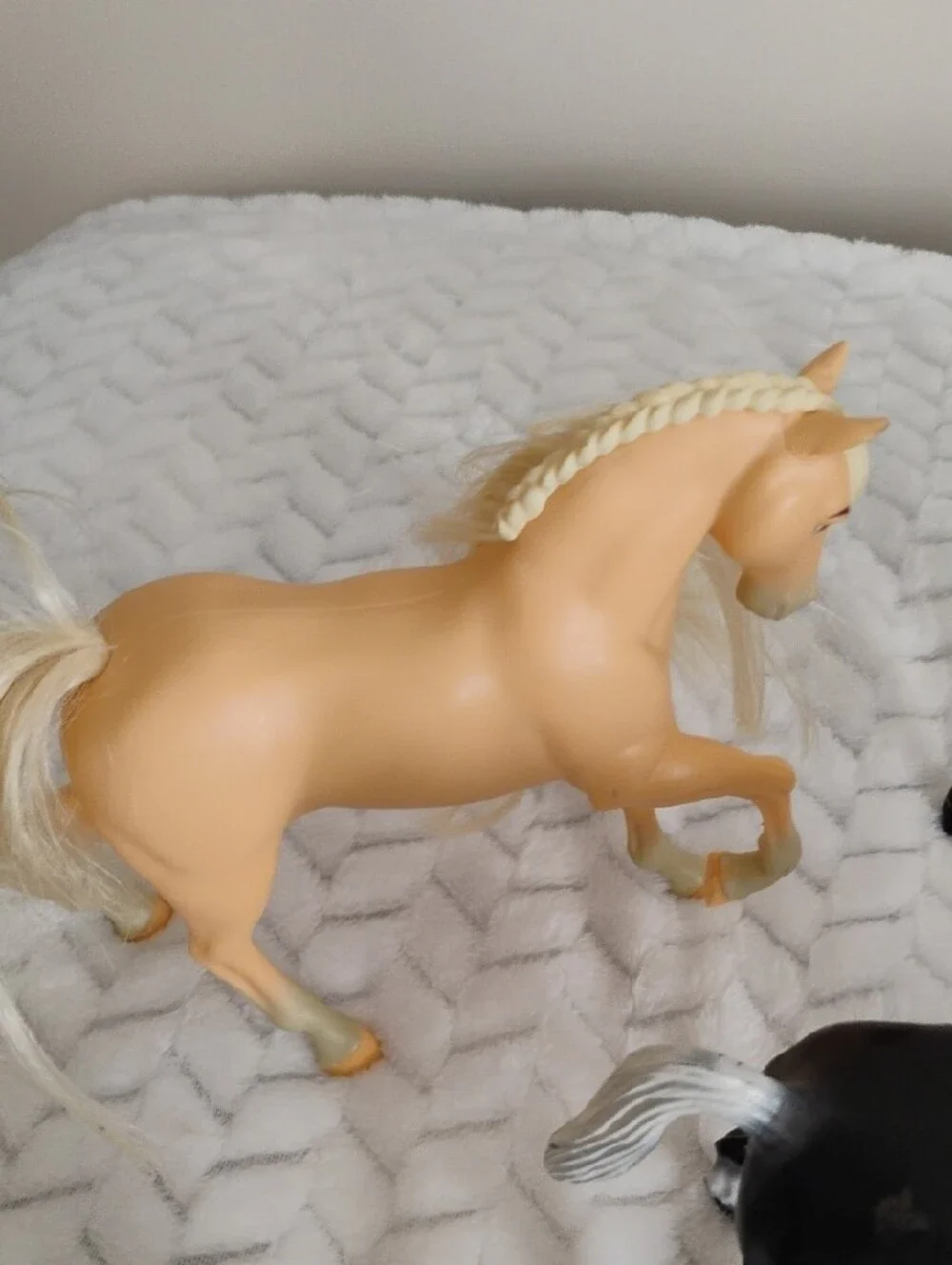 Assorted Kids Toy Horse Pack - Black, Cream, Brown Collectible Figures